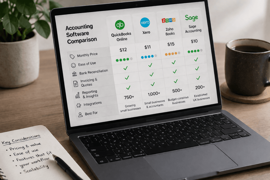 compare accounting packages for small business