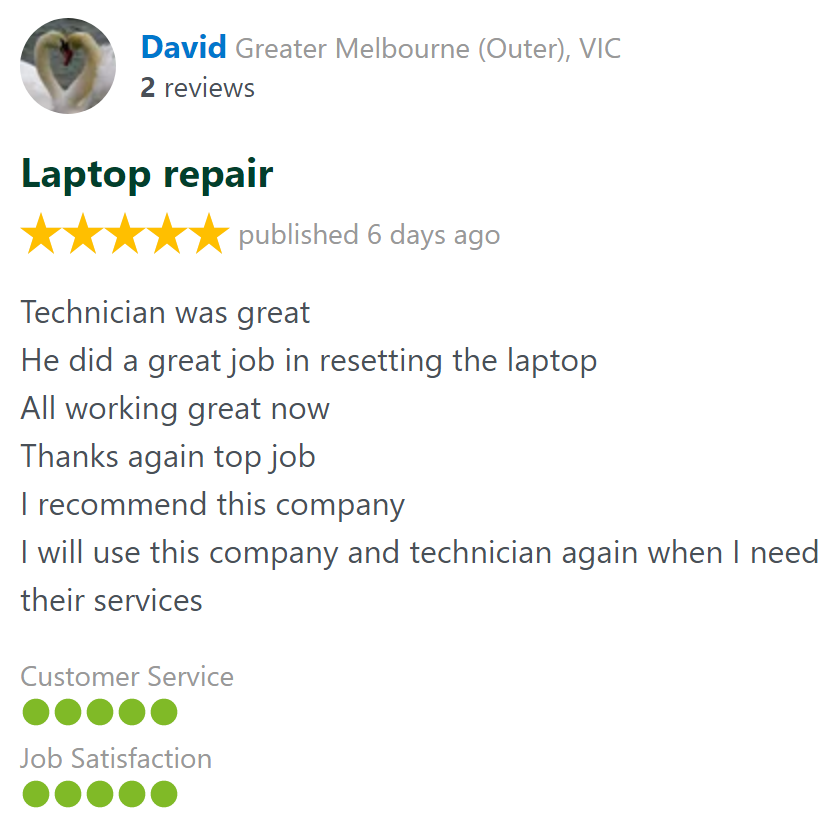 david computer laptop repair technician review